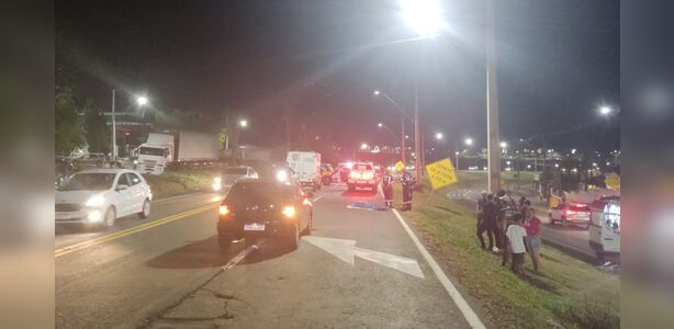 Idoso morre ao ser atropelado na PR-160 em Telêmaco Borba