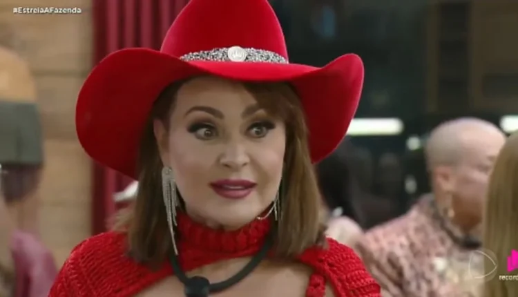 Gaby Spanic em A Fazenda 17. Foto: Reprodução/RecordPlus