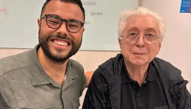 Juan Julian e Aguinaldo Silva. Foto: Reprodução/Instagram