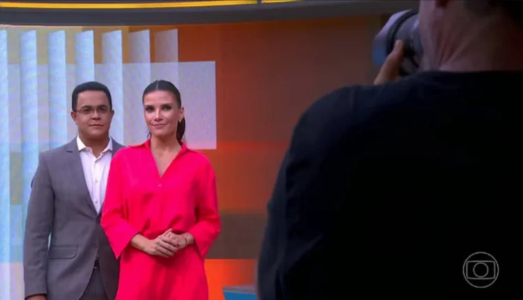 Marcelo Pereira e Sabina Simonato. Foto: Jornal Nacional/Reprodução