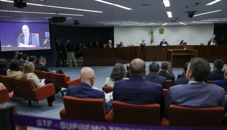 Plenário do STF durante julgamento de Bolsonaro
