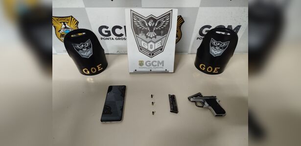 GCM apreende arma de fogo e munições durante ação no Colônia Dona Luiza