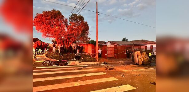Confira imagens da colisão violenta na 'Vila Cipa' em PG