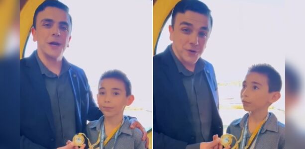 Menino de PG é medalhista no 'Caça Asteroides' e parabenizado por Aliel
