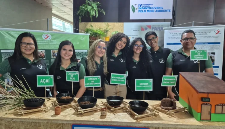 De resíduo a solução: caroço de açaí vira placa térmica em projeto de escola em Belém