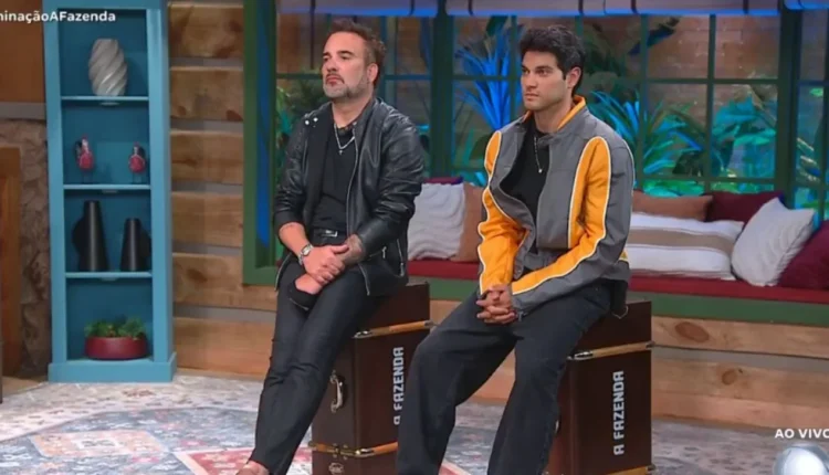 Fabiano e Will se enfretam na Roça. Foto: Reprodução/Record