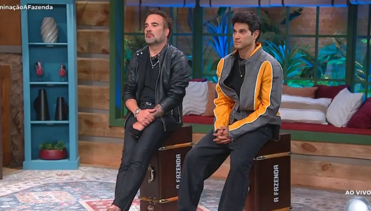 Fabiano e Will se enfretam na Roça. Foto: Reprodução/Record