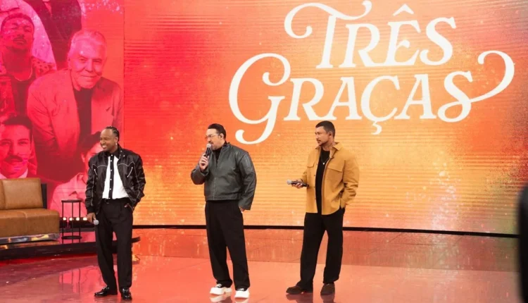 Domingão com Huck divulga Três Graças. Foto: Globo/Beatriz Damy