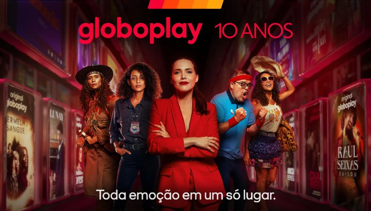 Campanha 10 anos do GloboPlay. Foto: Divulgação