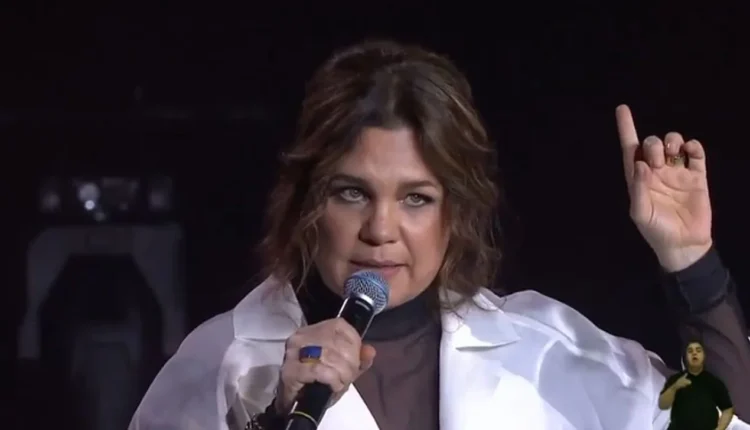 Isabel Teixeira no UpFront 2026. Foto: Reprodução