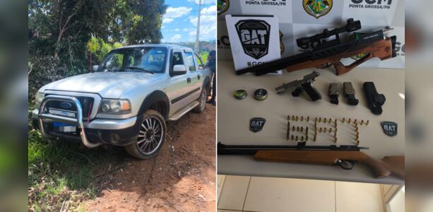 Homem é preso com armas e munições ilegais em Ponta Grossa