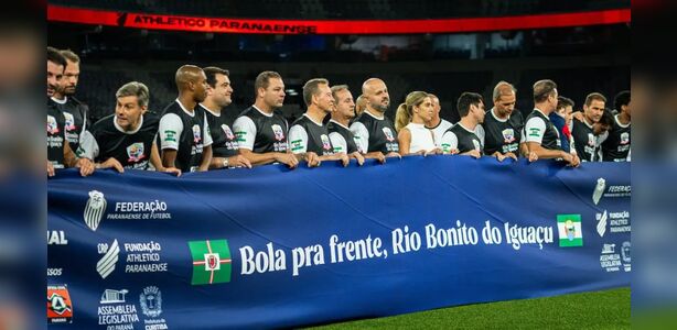 Jogo beneficente em Curitiba arrecada R$ 40 mil para Rio Bonito do Iguaçu