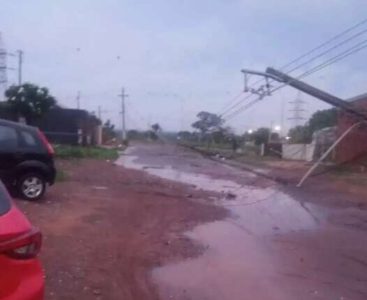 Temporal com granizo deixa bairros sem energia em Campo Grande