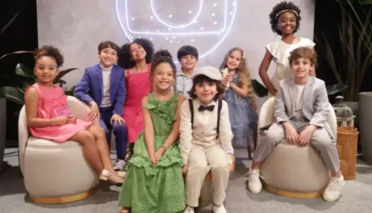 Elenco infantil grava mensagem da Globo. Foto: Divulgação