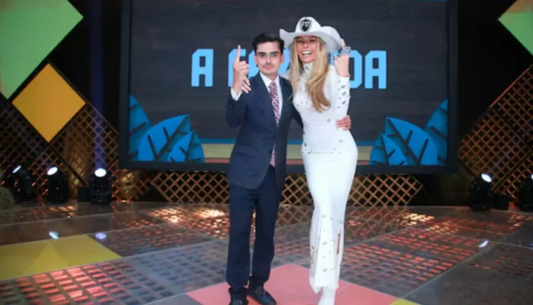 Dudu Camargo e Adriane Galisteu. Foto: Divulga&ccedil;&atilde;o/Record