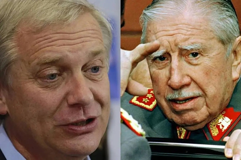 José Antonio Kast (esquerda) é defensor do ditador Augusto Pinochet