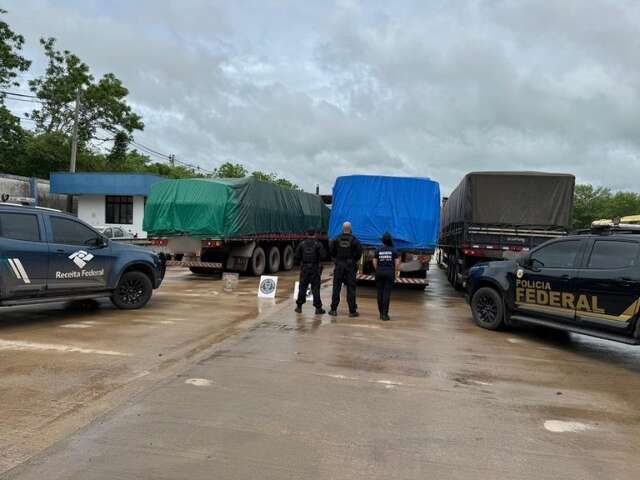 PF apreende 75 toneladas de insumo para cocaína na fronteira com a Bolívia