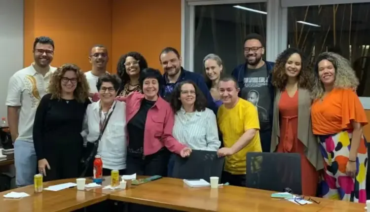 Autores na oficina da Globo. Foto: Reprodução