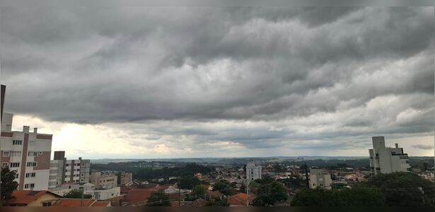 Segunda-feira será de tempo instável em Ponta Grossa
