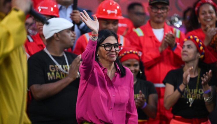 A presidenta interina da Venezuela, Delcy Rodríguez
