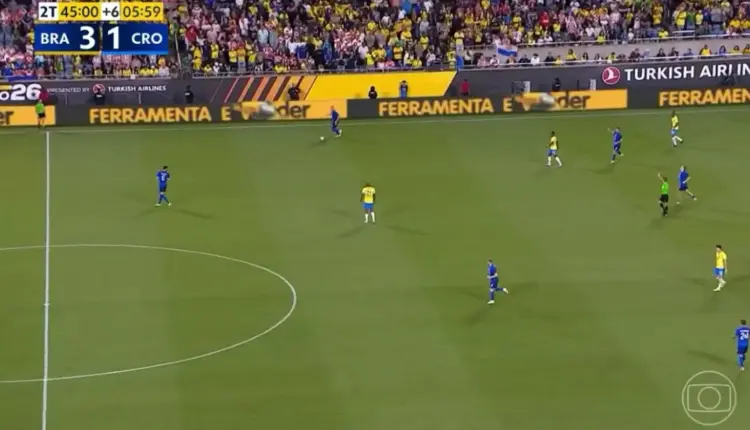 Amistoso da Sele&ccedil;&atilde;o BrasileiraFoto: Reprodu&ccedil;&atilde;o/Globo