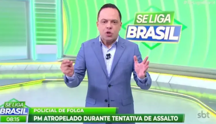 Thiago Gardinali no 'Se Liga, Brasil'. Foto: Reprodução/SBT